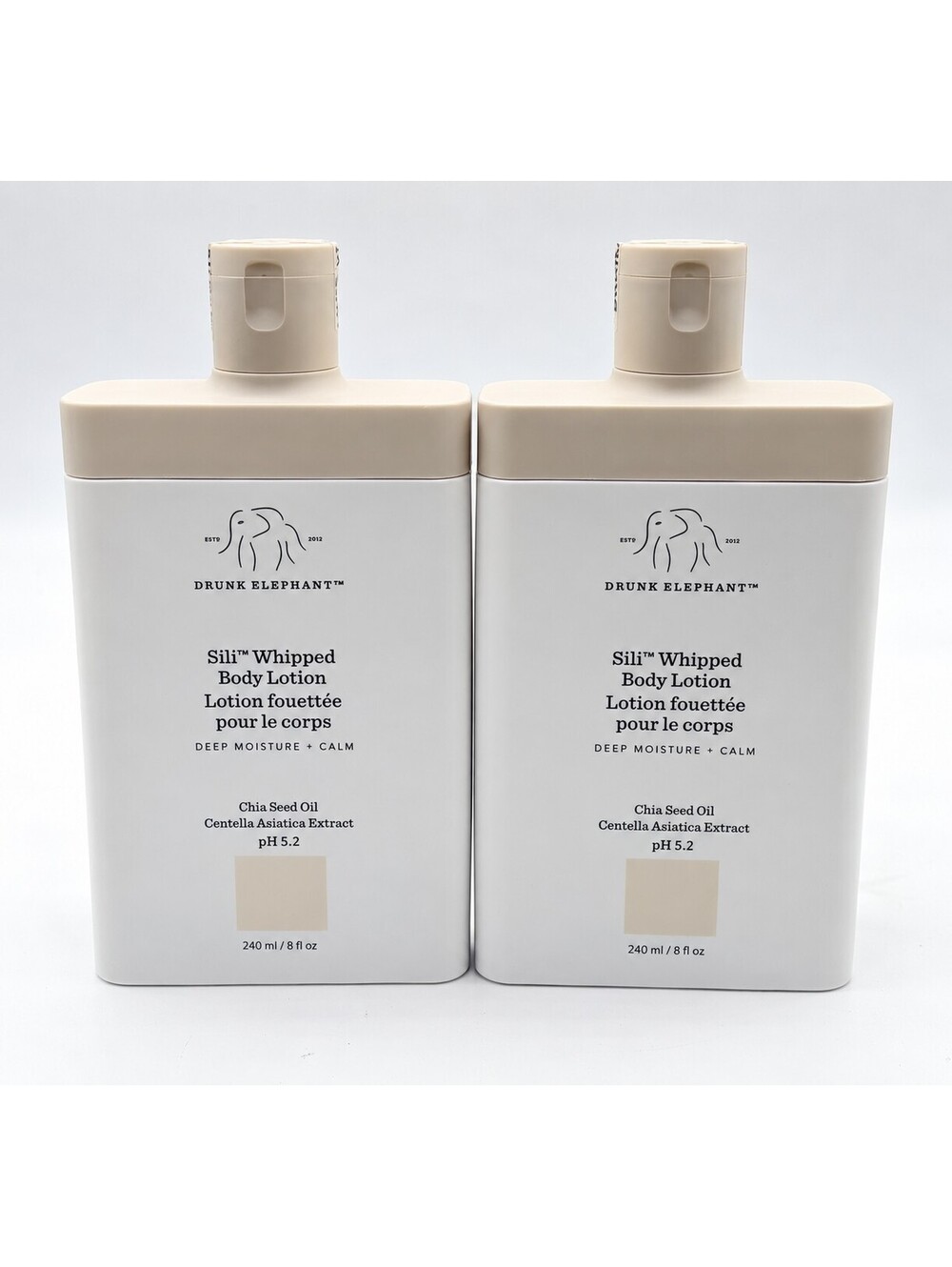 DRUNK ELEPHANT SILI WHIPPED BODY LOTION 8 OZ 2-PACK